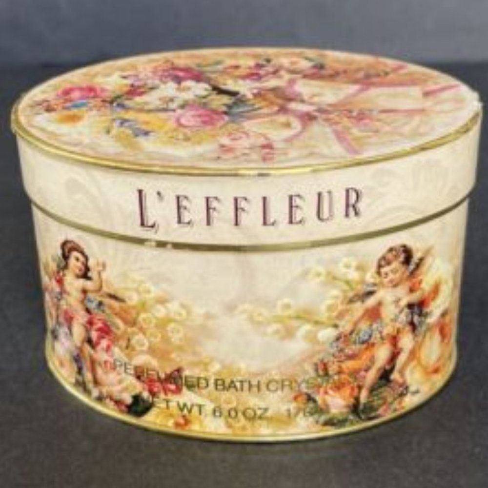 RARE L'effleur Perfume By Coty Discontinued 1995 Collecter Box Shabby Cottage